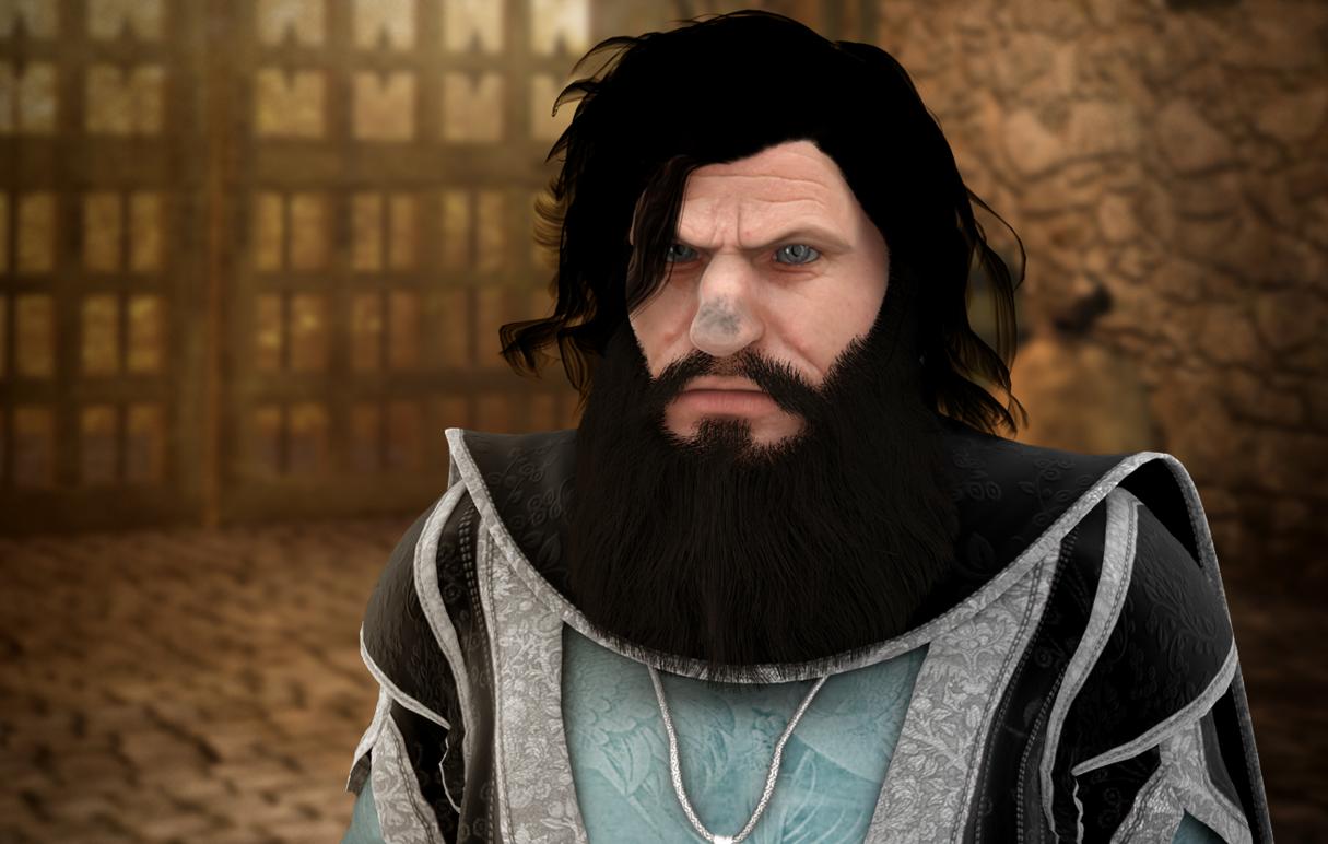 You see Zentalin Xe'terij the Mystic. He appears to be a Dwarf of the Khanshael. He is shorter than average and appears to be mature. He has piercing steel grey eyes and weathered skin. He has raggedly cut, unruly coal black hair. He has a weathered face, a wide flame-singed nose and a grizzled beard. He has thick, calloused hands and harsh manacle scars on his wrists.