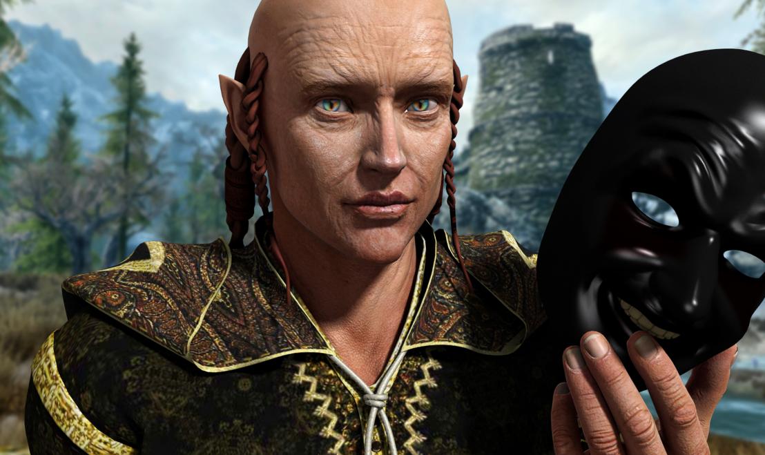 You see Balynn the Obfuscator. He appears to be an Erithian of the Valaka Dai. He is taller than average. He has pasty white skin. He has chin length, unruly reddish blonde hair. He has a smooth black modwir mask over his face.