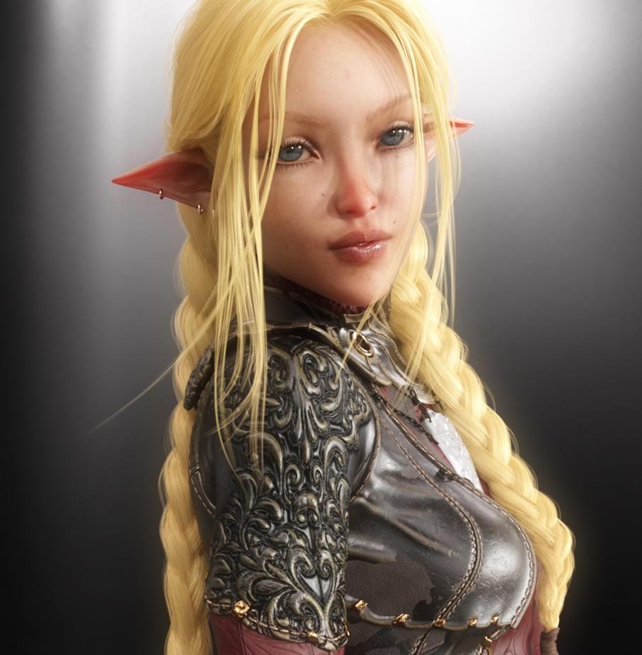 You see Kaskha Sida'Myssa. She appears to be a Half-Elf. She is of a middling height and has a thin petite frame. She appears to be in the spring of life. She has thick-lashed tempest blue eyes and velvety smooth alabaster skin. She has long, unruly golden blonde hair cascading in sun-bleached layers down the small of her back. She has a perfectly symmetrical, delicately featured face and a narrow waist. A caliginous halo enshrouds the irises of her eyes, lending to their deep appearance.